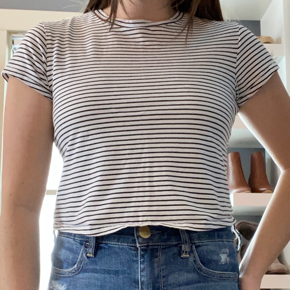 Striped Crop Top